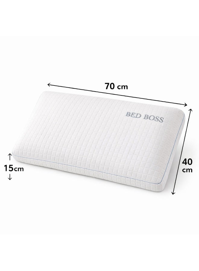 BED BOSS Premium Memory Foam Pillow – Luxurious Comfort for Better Sleep (70 × 40 cm) - Image 5
